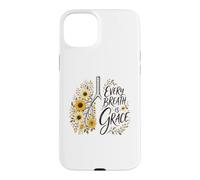Custodia per iPhone 15 Plus Every Breath Is Grace Boho Floral Lungs Autunno Girasoli