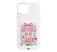 Custodia per iPhone 15 Plus Facilmente distratto dal mio giardino Giardinaggio Fiori Verdure