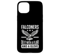 Custodia per iPhone 15 Plus Falconeria Falconiere Ornitologia Uccello Rapace Falco Pellegrino
