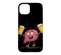 Custodia per iPhone 15 Plus Felice Giornata del fegato con Costume