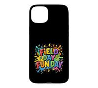 Custodia per iPhone 15 Plus Field Day Fun Day Insegnanti Studenti Spruzzi d'acqua colorati