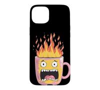 Custodia per iPhone 15 Plus Fire Cup Cerca gli amanti delle bevande calde invernali