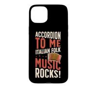 Custodia per iPhone 15 Plus Fisarmonica To Me Italian Folk Music Rocks