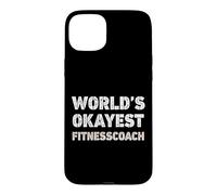 Custodia per iPhone 15 Plus Fitness coach divertente del mondo più buono