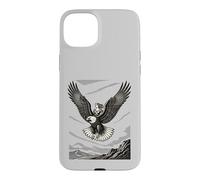 Custodia per iPhone 15 Plus Flaga Demone Strega Venti E Ali Selvatiche