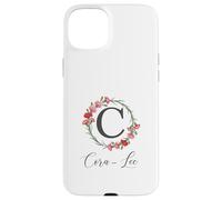 Custodia per iPhone 15 Plus Floral Cora-Lee Nome Fiori Nome Personalizzato Cora-Lee