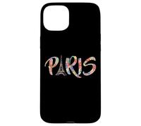 Custodia per iPhone 15 Plus Floreale Parigi Torre Eiffel Amo Parigi Cute France