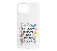 Custodia per iPhone 15 Plus For I Know The Plans I Have For You Christian Back To School