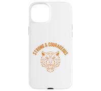 Custodia per iPhone 15 Plus Forte, coraggioso, non aver paura, JNF, Christian