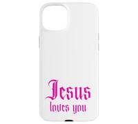 Custodia per iPhone 15 Plus Forza per incoraggiarti nei momenti difficili, Gesù ti ama