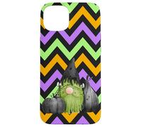 Custodia per iPhone 15 Plus Frankenstein Halloween gnomo verde carino mostro spettrale