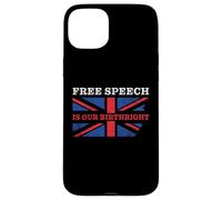 Custodia per iPhone 15 Plus Free Speech is Our Birthright - Anti-Woke Conservative Quote