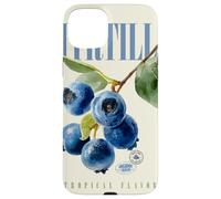 Custodia per iPhone 15 Plus Frutta botanica biologica al gusto tropicale di mirtillo vintage