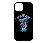 Custodia per iPhone 15 Plus Fungo Mystical Mycology Shrooms Moon Phases Cottagecore