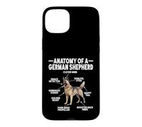 Custodia per iPhone 15 Plus Funny Anatomy Pastore Tedesco Amanti Pastore Tedesco Cane Pastore