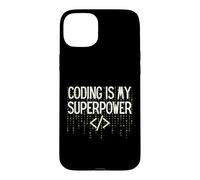 Custodia per iPhone 15 Plus Funny Coding is My Superpower Coder Programmer
