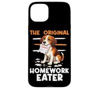 Custodia per iPhone 15 Plus Funny Dog The Original Homework Eater Dog Lover, proprietario del cane