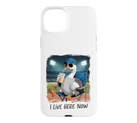 Custodia per iPhone 15 Plus Funny Goose Baseball Stadium Spectator Vivo qui ora