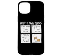Custodia per iPhone 15 Plus Funny How To Draw Pembroke Welsh Corgi Dog Lover