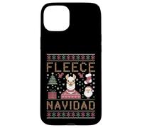 Custodia per iPhone 15 Plus Funny Llama Farmer Christmas Alpaca Farming Brutto Natale