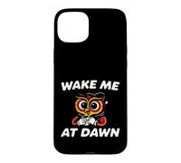 Custodia per iPhone 15 Plus Funny Night Owl Coffee Wake Me At Dawn Morning Sarcasm