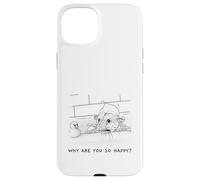 Custodia per iPhone 15 Plus Funny Opossum Illustration Why Are You So Happy