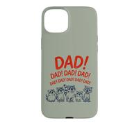 Custodia per iPhone 15 Plus Funny Raccoon Dad Yelling Raccoons Father's Day