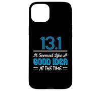 Custodia per iPhone 15 Plus Funny Running 13.1 Miles Half Marathon