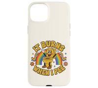 Custodia per iPhone 15 Plus Funny Saying: It Burns When I Pee! Rainbow
