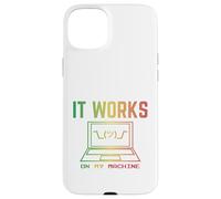 Custodia per iPhone 15 Plus Funziona sulla mia macchina divertente programmatore scusa reggae design