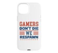 Custodia per iPhone 15 Plus Gamers Don't Die We Respawn Sparklers Patriotic Uomini Donne