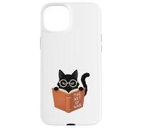 Custodia per iPhone 15 Plus Gatto Nero Legge L'Arte della Guerra Divertente