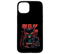 Custodia per iPhone 15 Plus Gatto Ramen Cyborg Giapponese Estetica Mecha Anime Gatto
