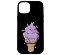 Custodia per iPhone 15 Plus Gelato morbido al mirtillo viola fruttato in un sacchetto