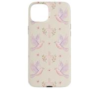 Custodia per iPhone 15 Plus Gesù Fede Croce Colomba Floreale Rosa Preghiera Donna Style