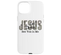 Custodia per iPhone 15 Plus Gesù lasciò che affondasse nel messaggio religioso