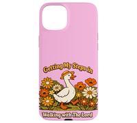 Custodia per iPhone 15 Plus Getting My Steps in Walking With The Lord Christian Floral I