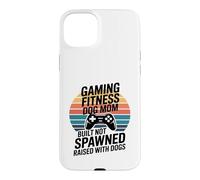 Custodia per iPhone 15 Plus Gioco Fitness Cane Mamma Costruito Non Generato Allevato Con I Cani
