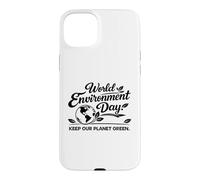 Custodia per iPhone 15 Plus Giornata Mondiale dell'Ambiente - Keep Our Planet Green Eco Awareness