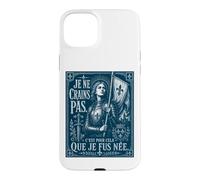 Custodia per iPhone 15 Plus Giovanna d'Arco I Am Not Afraid I Was Nas For This Woodcut Navy