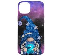 Custodia per iPhone 15 Plus Gnomo Magico CrystalBall Galaxy Starry Fantasy Design