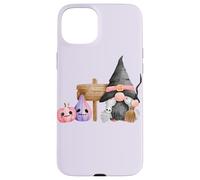 Custodia per iPhone 15 Plus Gnomo strega pastello Halloween zucca rosa grafica