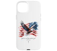 Custodia per iPhone 15 Plus GOD is Not Finished Yet - Vintage Watercolor Eagle 1776