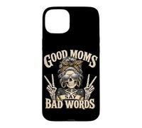 Custodia per iPhone 15 Plus Good Moms Say Bad Words, Scheletro di panino disordinato