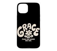 Custodia per iPhone 15 Plus Grace ti trova dove sei cristiano religioso