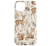 Custodia per iPhone 15 Plus Grafica Boho Woodland Animals Forest Wildlife Cottage