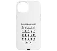 Custodia per iPhone 15 Plus Grafico delle scommesse Aleph per l'apprendimento della lingua yiddish dell'alfabeto ebraico