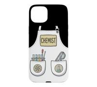 Custodia per iPhone 15 Plus Grembiule divertente per insegnante di scienze chimico, costume di Halloween