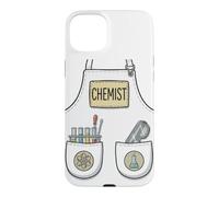 Custodia per iPhone 15 Plus Grembiule divertente per insegnante di scienze chimico, costume di Halloween