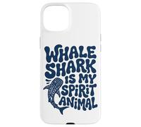 Custodia per iPhone 15 Plus Groovy Balena Shark Spirit Animal Retro Art